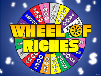 Preview of Wheel of Riches PowerPoint Template - Plays Like Wheel of Fortune