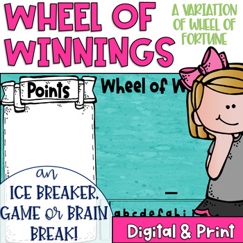 Preview of Wheel of Winnings Phonics Games for Spelling and Word Recognition Zoom Games