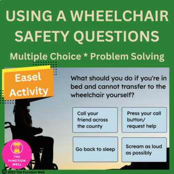 Preview of Wheelchair Safety Questions - Problem Solving - Adult Speech Therapy - SNF