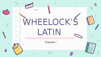 Preview of Wheelock's Latin Chapter 1