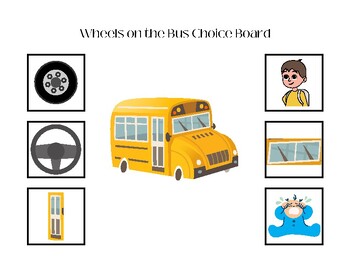 Preview of Wheels on the Bus Choice Board