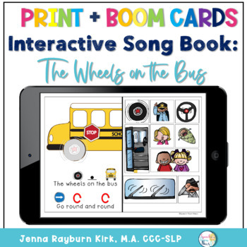 Preview of Wheels on the Bus: Interactive Adapted Book PRINT and BOOM DECK