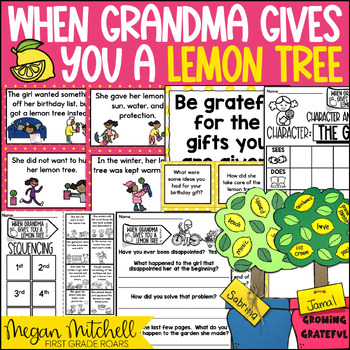 Preview of When Grandma Gives you a Lemon Tree Book Companion Reading Comprehension