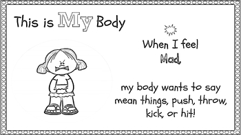 Preview of When I Feel Mad... (Coloring Page/Printable)