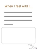 When I Feel Wild I.... "Where the Wild Things Are" activity
