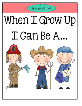 Preview of When I Grow Up - Emergent Reader