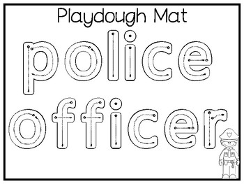 when i grow up i want to be a police officer preschool worksheets and