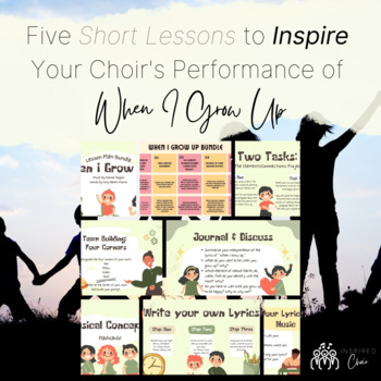Preview of When I Grow Up Lesson Plan Bundle for Choirs