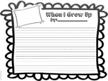 When I Grow Up Writing Activity by The Energetic Teacher 04 | TpT