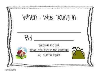 Preview of When I Was Young In.....activity book