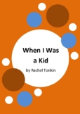 When I Was a Kid by Rachel Tonkin - 7 Worksheets - 1950s A