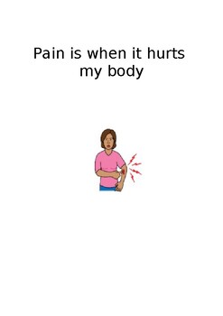Preview of When I am in Pain - Editable Social Story