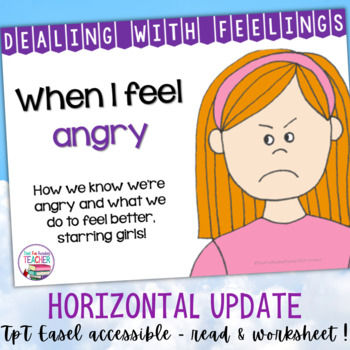 Preview of Identifying, managing feelings and emotions: angry girls