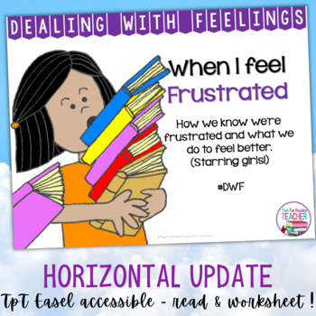 Preview of Identifying, managing feelings and emotions: frustrated girls