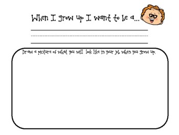 Download "When I grow up" Careers Coloring Sheet by Buckeye School Counselor