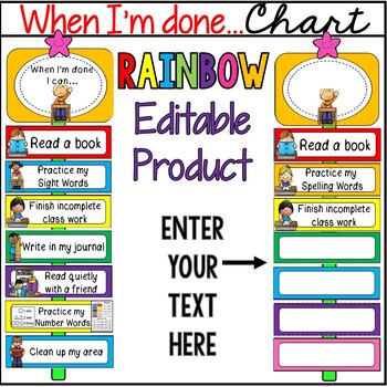 Rainbow Chart Work