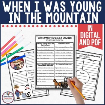 Preview of When I was Young in the Mountain by Cynthia Rylant Activities in Digital and PDF