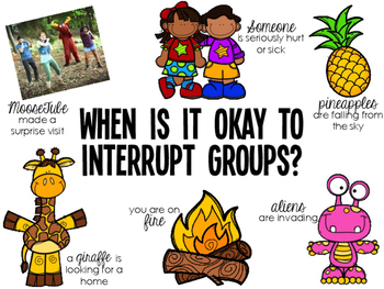 Preview of When Is It Okay to Interrupt Groups? Sign