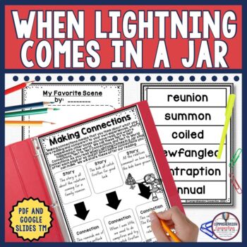 Preview of When Lightning Comes in a Jar by Patricia Polacco Activities