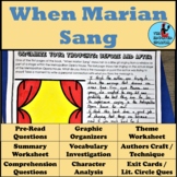 When Marian Sang by Pam Muñoz Ryan Graphic Organizer and Q