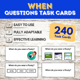 When Questions - 240 Task Cards & answers & tracking - ABL