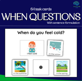 When Questions - Interactive Book to Practice Sentence For