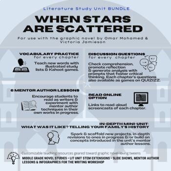 Preview of When Stars Are Scattered: A Literature Study Unit BUNDLE