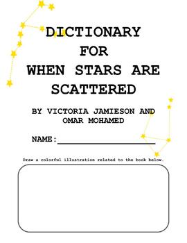 Preview of When Stars are Scattered Vocabulary Activity | Book Project