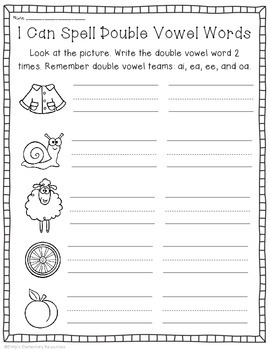 When Two Vowels Go Walking... Word Work for Double Vowel CVVC Words
