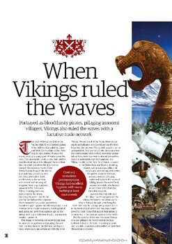 Preview of When Vikings Ruled the Waves (Shipbuilding, Voyages, Raids, and Trade) No prep.