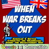 Revolutionary War Strengths and Weaknesses Web Quest | 13 Colonies and British