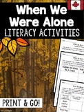 When We Were Alone Literacy Activities