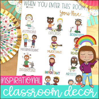 Preview of When You Enter This Classroom Poster | Inspirational Decor | Career Readiness