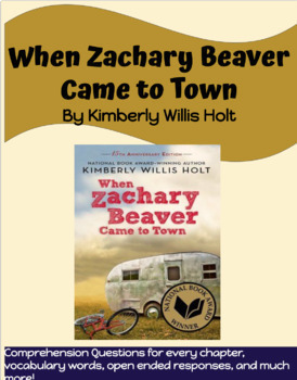 Preview of When Zachary Beaver Came to Town Chapters 1-22 Distance Learning / Google Slides