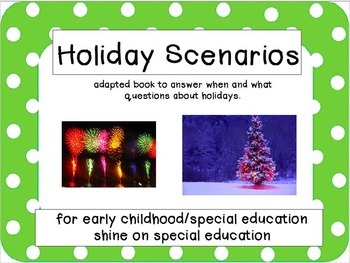 Preview of When/What Holiday - Adapted Book/File Folders