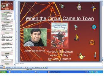 Preview of When the Circus Came to Town Harcourt Storytown Day 2 PowerPoint
