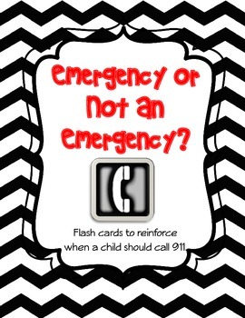 Preview of When to Call 911 - Emergency/Non-Emergency Matching Game