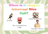 When to Interrupt Poster- Editable