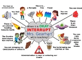 When to Interrupt the Teacher Poster