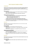 When to Quote, Paraphrase and Summarise Handout