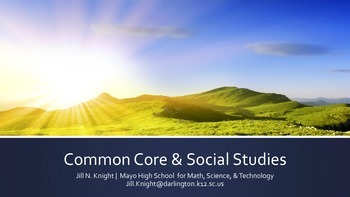 Preview of Common Core & Social Studies