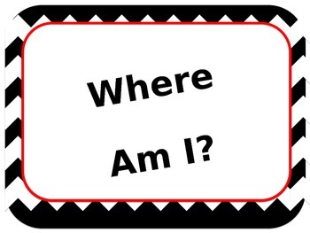 Preview of Where Am I? How Do We go Home? Clip Charts