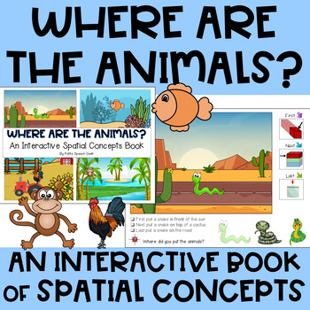 Preview of Where Are The Animals? - Following Directions with Spatial Concepts