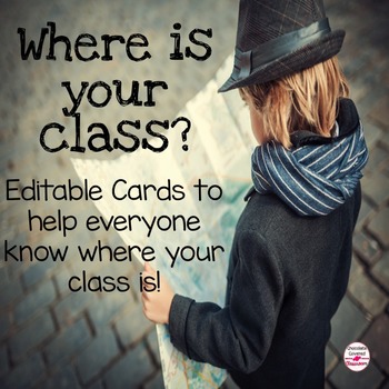 Preview of Where Are We Cards - Editable