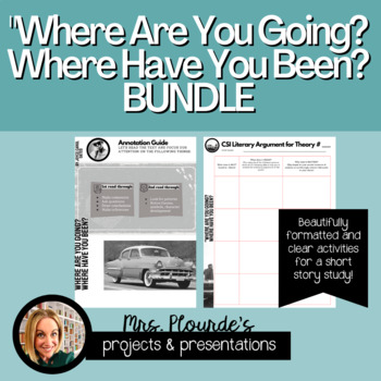 Preview of Where Are You Going? Where Have You Been? BUNDLE