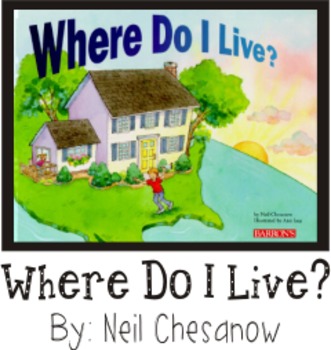 Preview of Where Do I Live? Geography Reading Writing Visual Art Book Making