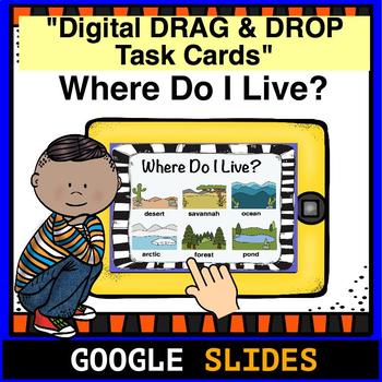 Preview of Distance Learning | Google Classroom | Where Do I Live