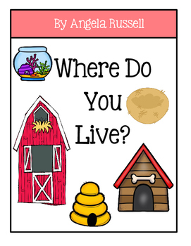 Preview of Where Do You Live? - Informational Text Easy Reader