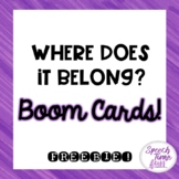 Where Does It Belong? Boom Cards™️ FREEBIE