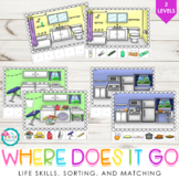 Life Skills - Where Does It Go? {matching, & classifying} 